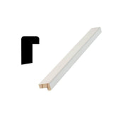 Woodgrain Millwork WP 280 11/16 in. x 1-1/16 in. x 96 in. Primed Finger-Jointed Pine Backband Moulding