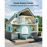 WUUK 2K Wireless Smart Doorbell Camera with Night Vision and Motion Detection