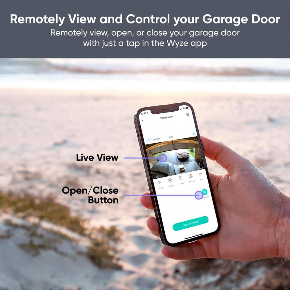Wyze Wired Garage Door Controller Home Security Camera (Starter Bundle)