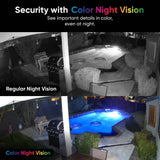 Wyze Cam v4 Wi-Fi 2.5K QHD Indoor/Outdoor Plug-In Smart Home Security Camera, Color Night Vision, 2-Way Audio (White)