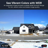 Wyze Cam v4 Wi-Fi 2.5K QHD Indoor/Outdoor Plug-In Smart Home Security Camera, Color Night Vision, 2-Way Audio (White)