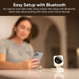 Wyze Cam v4 Wi-Fi 2.5K QHD Indoor/Outdoor Plug-In Smart Home Security Camera, Color Night Vision, 2-Way Audio (White)