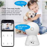 Xodo Smart Home Wireless Wi-Fi Security Camera for Dog/Pet/Nanny 1080p HD Baby Monitor Color Night Vision, Sound Detection