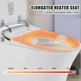 Xspracer Moray Elongated Smart Bidet Toilet with Heated Seat, Remote Control, and LED Night Light