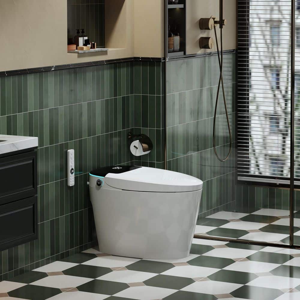 yulika DJ-951B Tankless Smart Bidet Toilet with Auto Flush & Warm Water