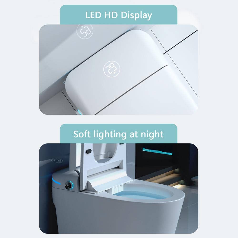 Yulika Smart Toilet with Bidet, Heated Seat & Remote Control
