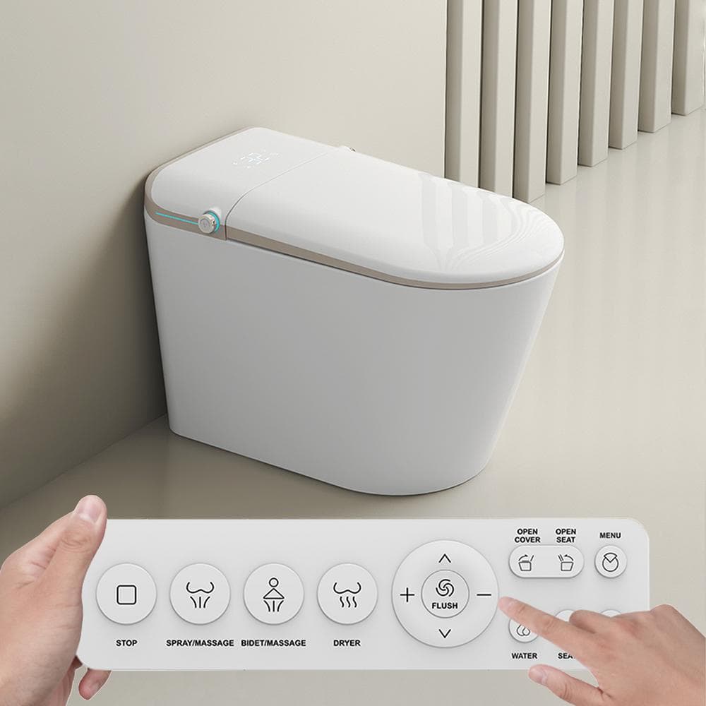 Yulika DJ-U2 One Piece Bidet Toilet with Heated Seat & Remote Control