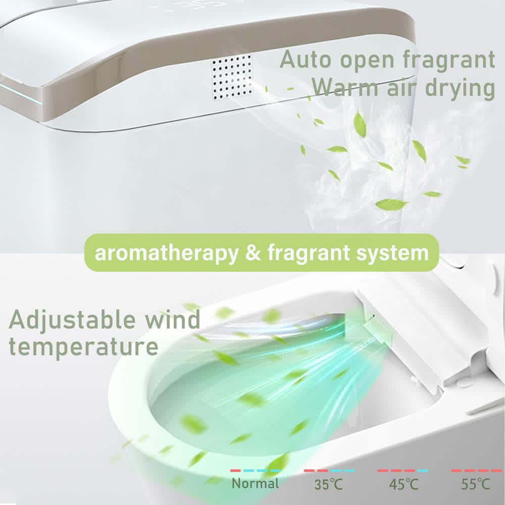 Yulika DJ-U2 One Piece Bidet Toilet with Heated Seat & Remote Control