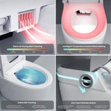 Yulika Smart Bidet Toilet - Elongated 1.28 GPF with Auto Features