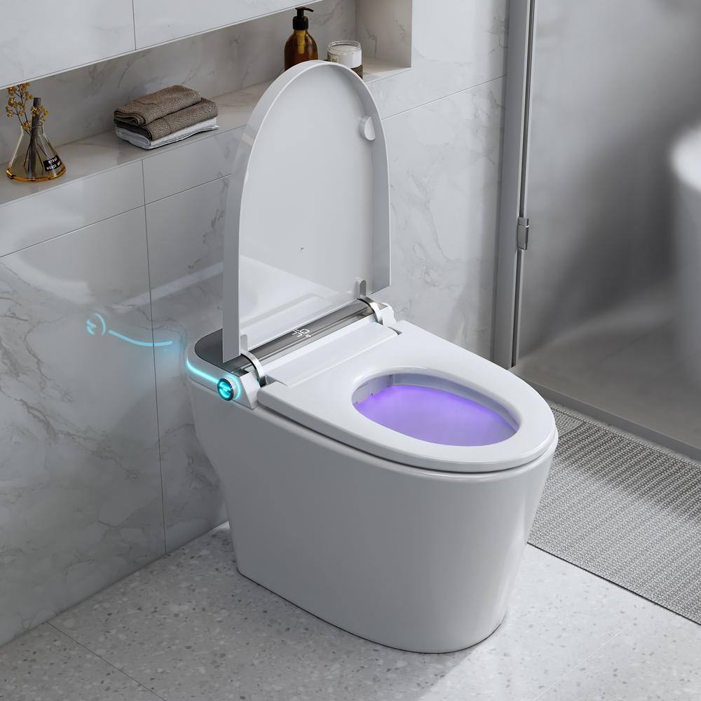 Yulika Smart Bidet Toilet - Elongated 1.28 GPF with Auto Features