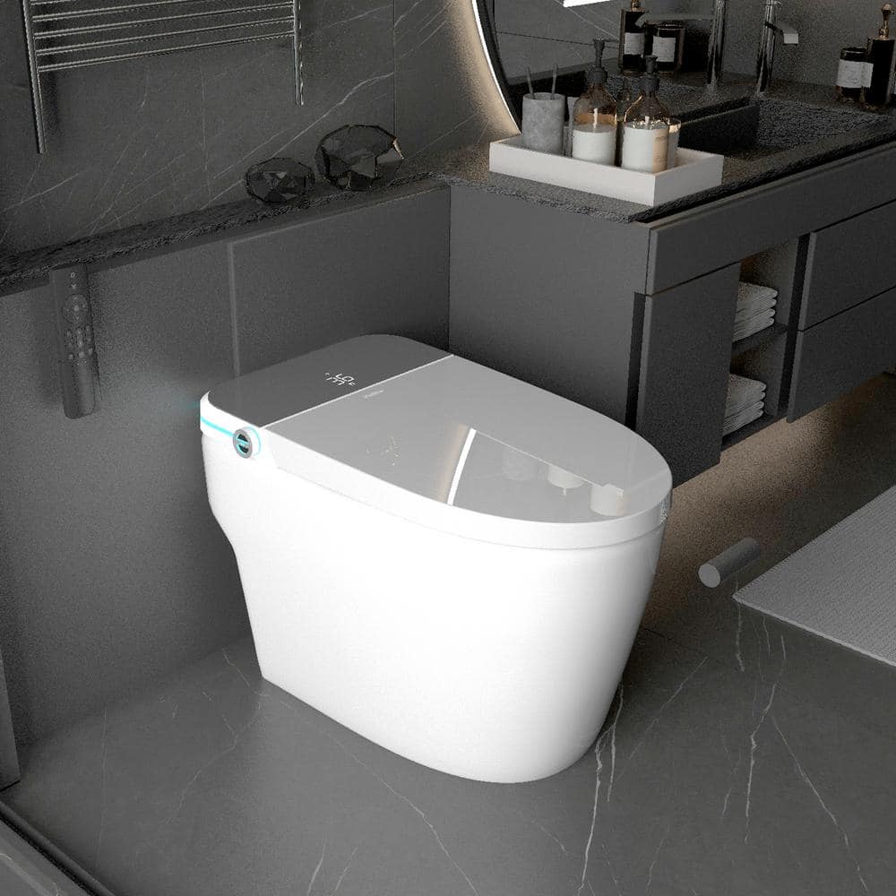 Yulika Smart Bidet Toilet - Elongated 1.28 GPF with Auto Features
