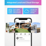ZOSI Wireless 3MP 2K WIFI Outdoor Security Camera, 2-Way Audio, Smart Light and Sound Alarm, Color Night Vision