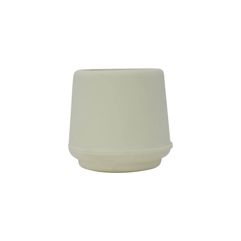Everbilt 1 in. Off-White Rubber Leg Tips, Anti-Skid (4-Pack)
