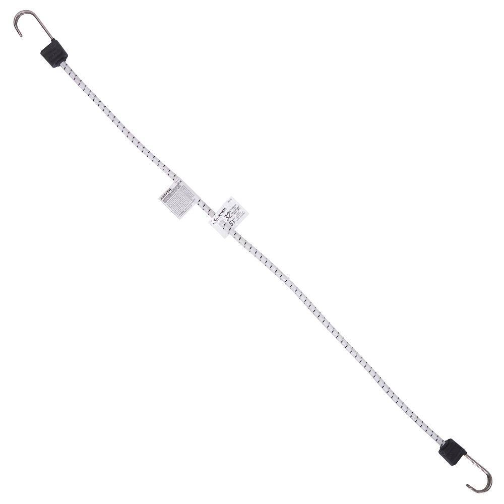 Keeper 32 in. Marine Bungee Cord – Twin Anchor with Stainless Steel Hooks