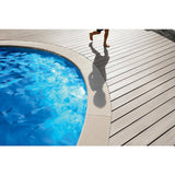 TimberTech Composite Legacy 1 in. x 6 in. x 1 ft. Grooved Whitewash Cedar Composite Sample (Actual: 0.94 in. x 5.36 in. x 1 ft)