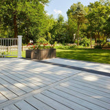 TimberTech Composite Legacy 1 in. x 6 in. x 1 ft. Grooved Whitewash Cedar Composite Sample (Actual: 0.94 in. x 5.36 in. x 1 ft)