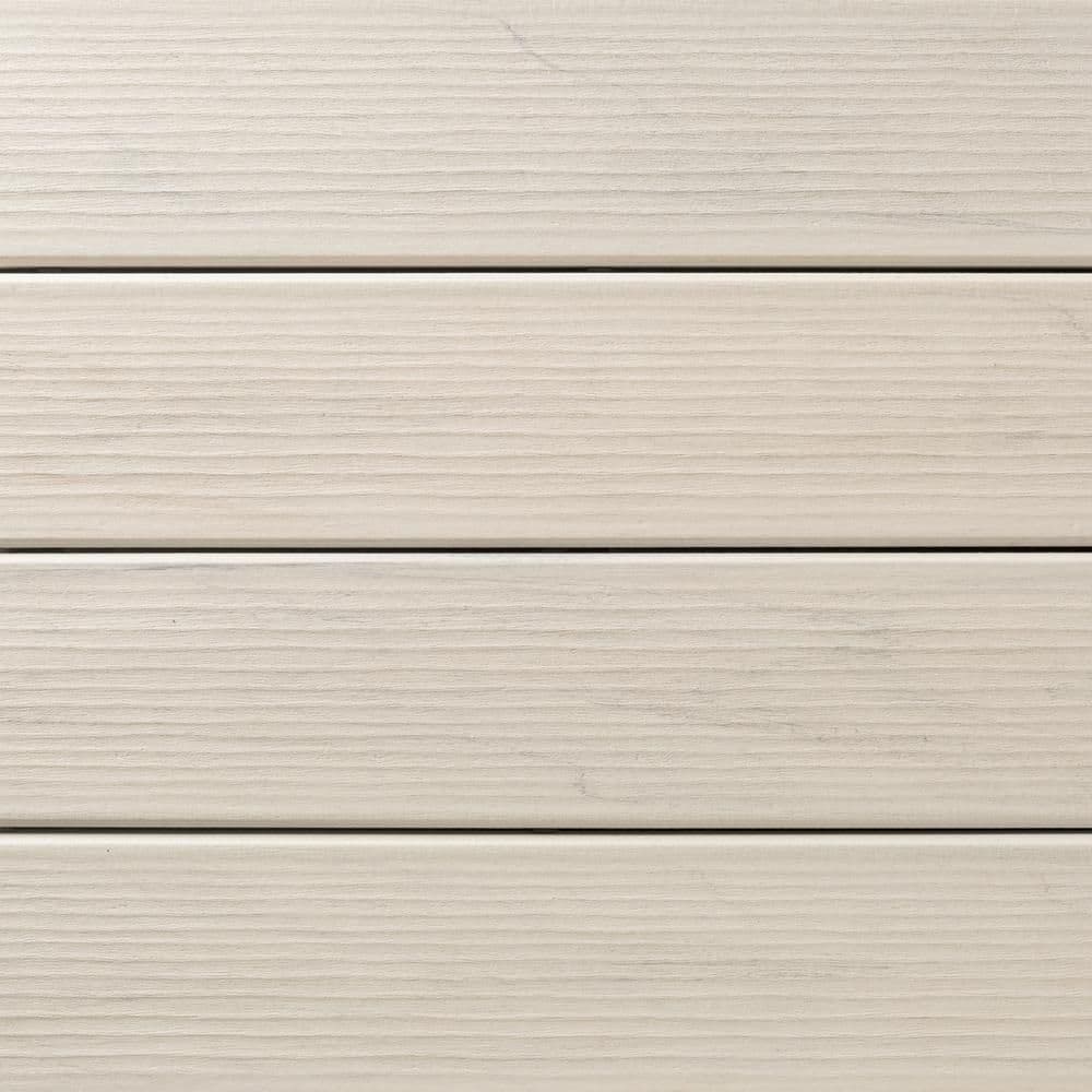 TimberTech Composite Legacy 1 in. x 6 in. x 1 ft. Grooved Whitewash Cedar Composite Sample (Actual: 0.94 in. x 5.36 in. x 1 ft)