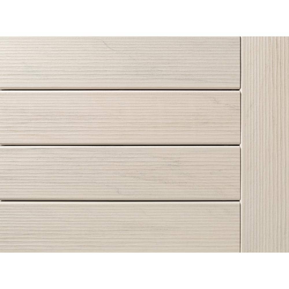 TimberTech Composite Legacy 1 in. x 6 in. x 1 ft. Grooved Whitewash Cedar Composite Sample (Actual: 0.94 in. x 5.36 in. x 1 ft)