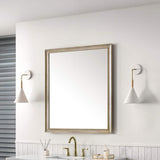 James Martin Vanities Glenbrook 36" x 40" Whitewashed Oak Bathroom Vanity Mirror