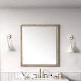 James Martin Vanities Glenbrook 36" x 40" Whitewashed Oak Bathroom Vanity Mirror