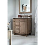 James Martin Vanities Bristol 29" x 40" Whitewashed Walnut Vanity Mirror