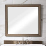 James Martin Vanities Bristol 44" x 40" Whitewashed Walnut Vanity Mirror