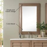 James Martin Vanities Portland 30.4" x 42" Whitewashed Walnut Rectangular Wall Mirror