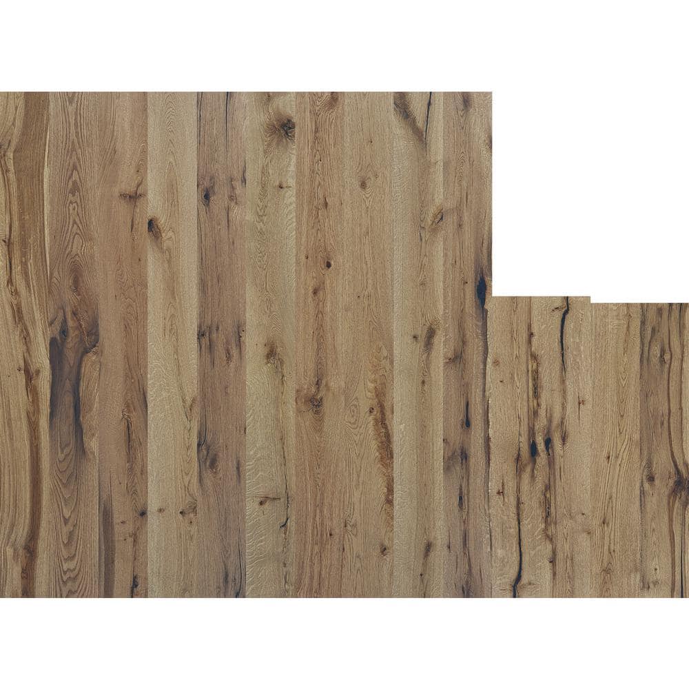 Shaw Boardwalk Willow White Oak 1/2 in. T X 7 in. W Tongue and Groove Engineered Hardwood Flooring (23.58 sq.ft./case)