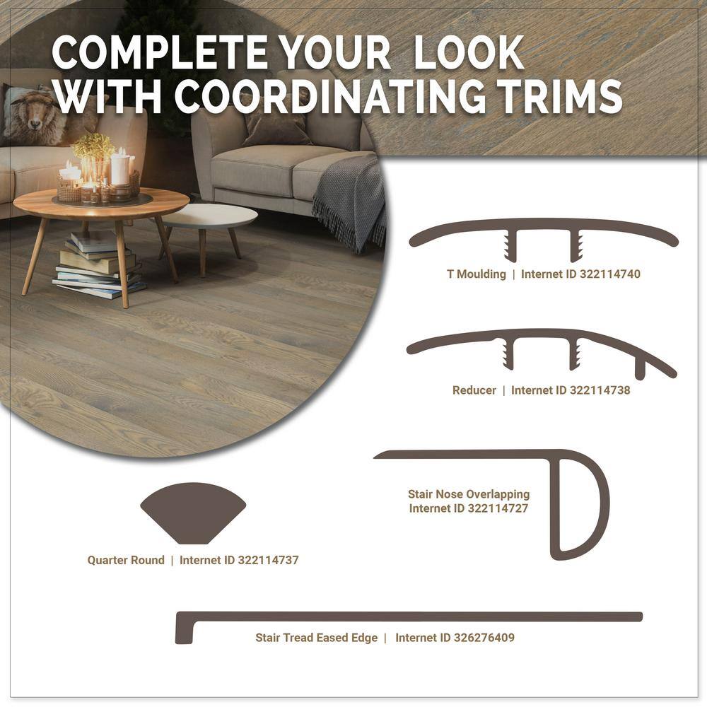 A&A Surfaces Woodridge Willrow Oak 0.28 in. x 6.5 in. Waterproof Wire Brushed Engineered Hardwood Flooring (1040.16 sq. ft./pallet)