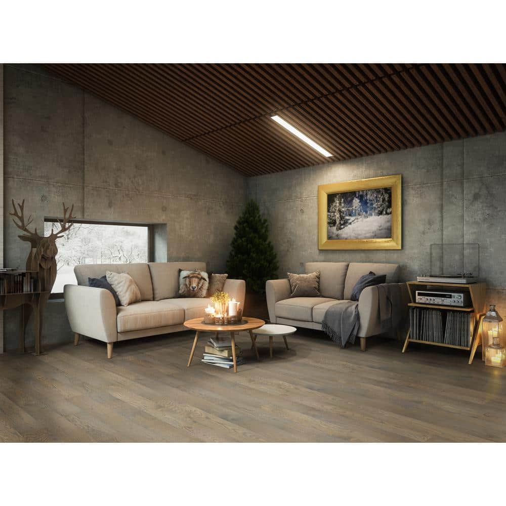 A&A Surfaces Woodridge Willrow Oak 0.28 in. x 6.5 in. Waterproof Wire Brushed Engineered Hardwood Flooring (1040.16 sq. ft./pallet)