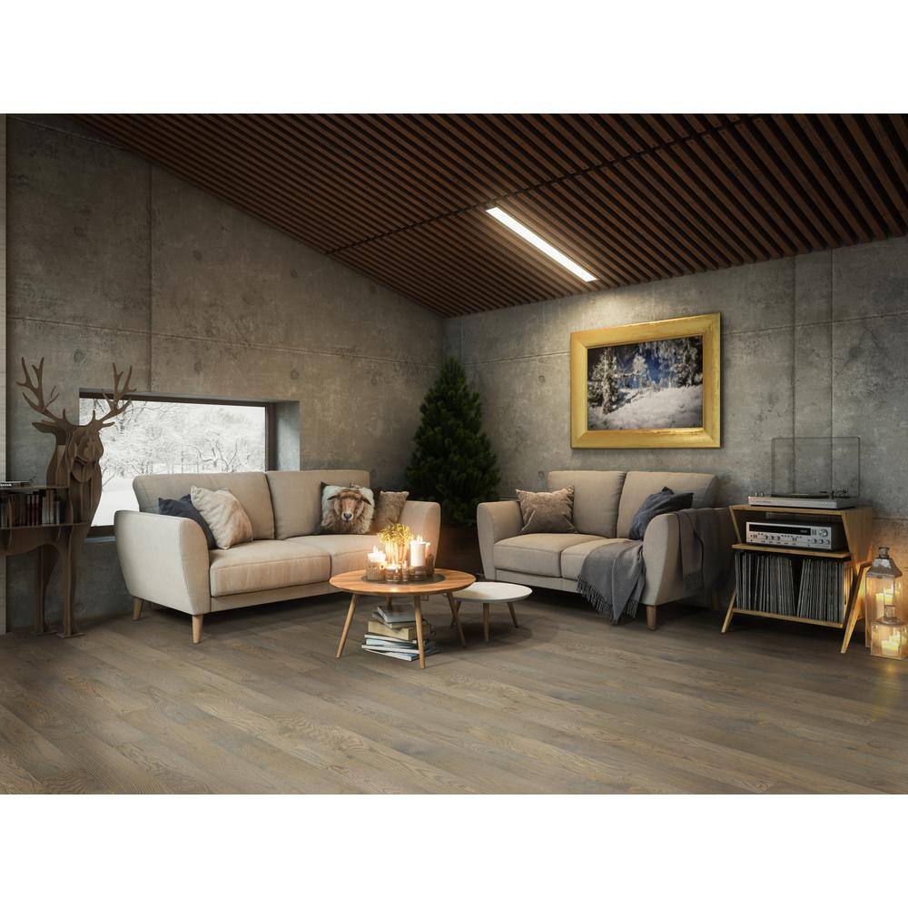 A&A Surfaces Woodridge Willrow Oak 0.28 in. x 6.5 in. Waterproof Wire Brushed Engineered Hardwood Flooring (21.67 sq. ft./case)