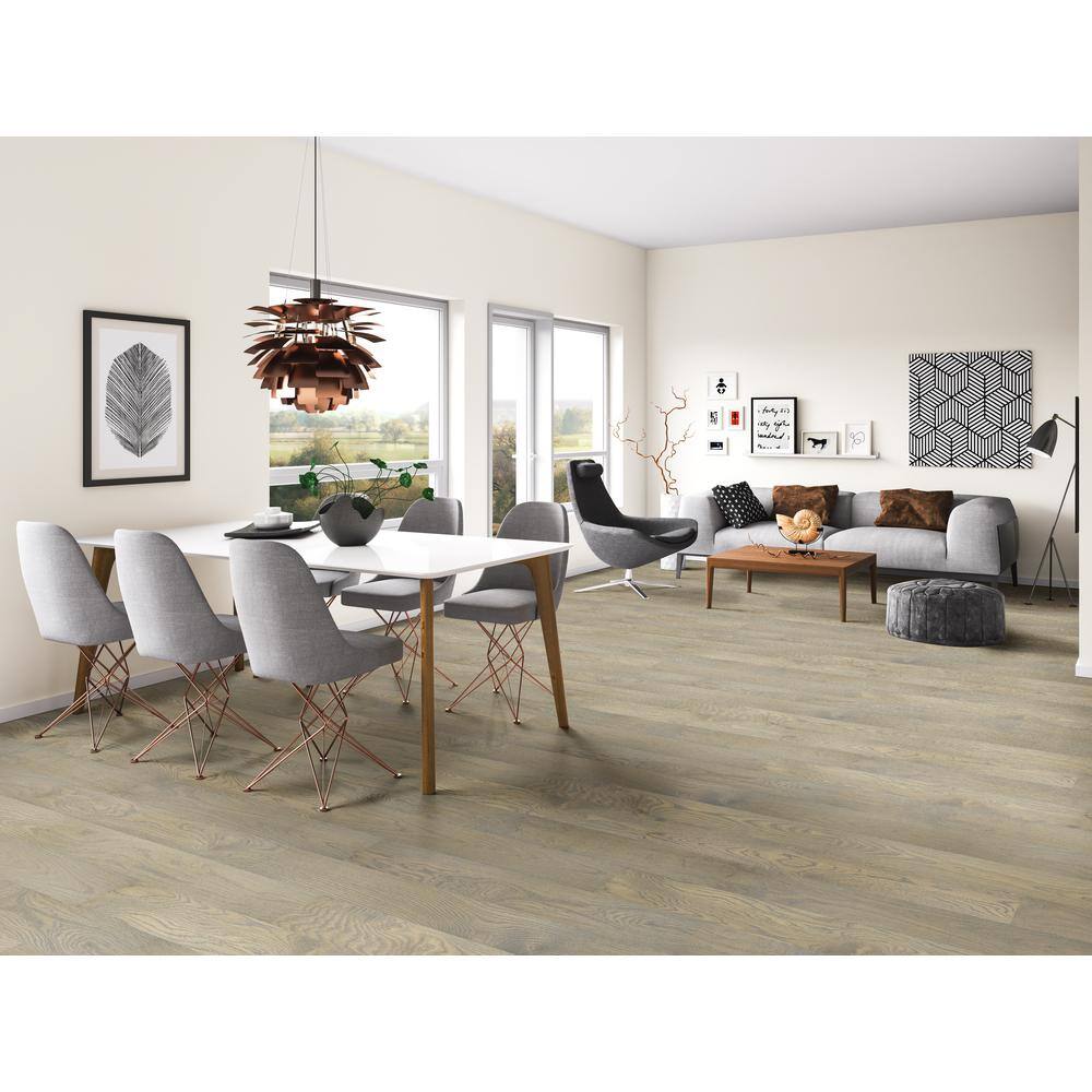 A&A Surfaces Woodridge Willrow Oak 0.28 in. x 6.5 in. Waterproof Wire Brushed Engineered Hardwood Flooring (21.67 sq. ft./case)