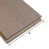 Blue Ridge Hardwood Flooring Castlebury Wimborne White Oak 3/8 in. T x 6 in. W Click Lock Brushed Engineered Hardwood Flooring (26.5 sq.ft./case)