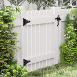 WINSOON 10 in. x 7 in. Heavy-Duty Decorative Tee Hinge Barn Gate Hinge (2-Pack)