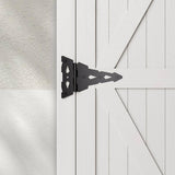 WINSOON 10 in. x 7 in. Heavy-Duty Decorative Tee Hinge Barn Gate Hinge (2-Pack)