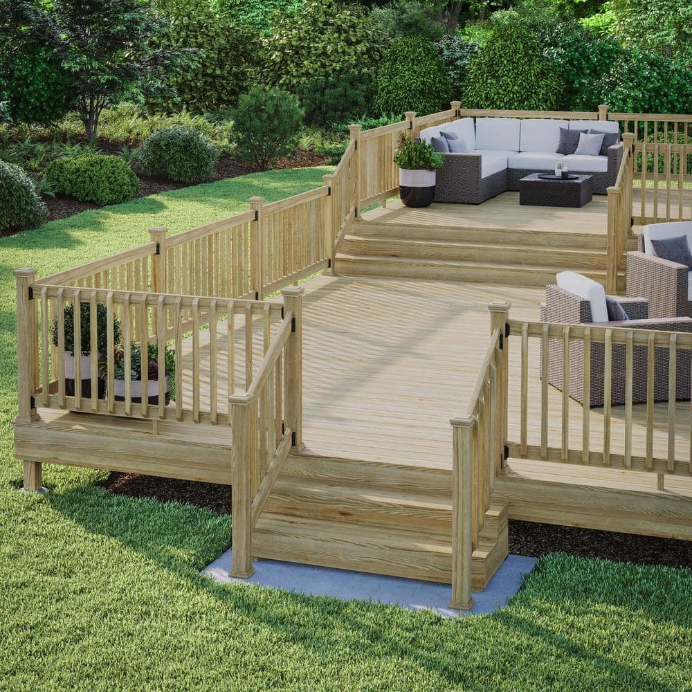 Deckorators 4 in. x 4 in. Newport Classic Pressure Treated Wood Pine Post Cap