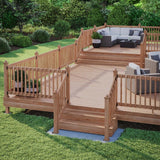 Deckorators 4 in. x 4 in. Newport Ball Top Cedar Wood Post Cap
