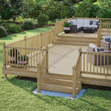 Deckorators 4 in. x 4 in. Newport Ball Top Pressure Treated Wood Post Cap
