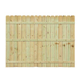 Installed Pressure Treated Pine Dog-Ear Picket Fence