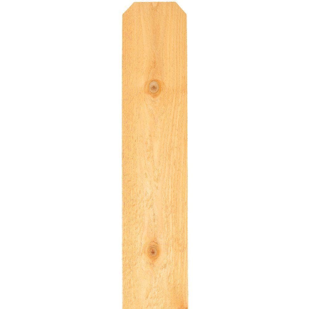 Installed Western Red Cedar Dog-Ear Picket Fence