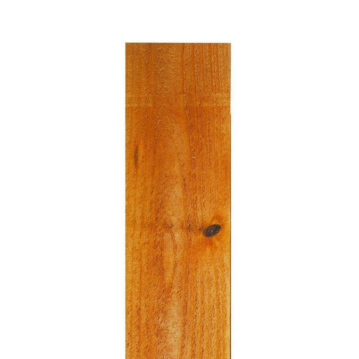 Installed Western Red Cedar Flat Top Picket Fence