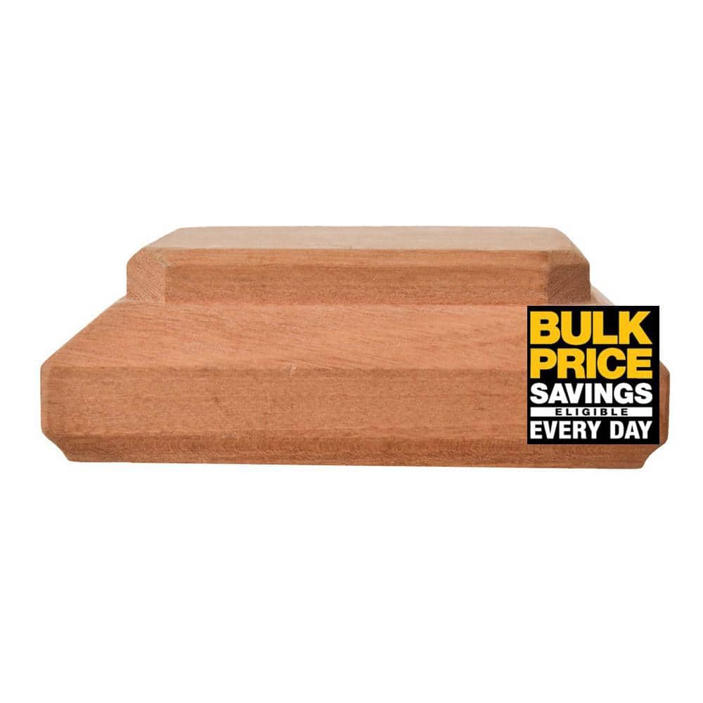 Protectyte Miterless 4 in. x 4 in. Untreated Wood Traditional Slip Over Fence Post Cap (Actual: 3-3/4 in. to 3-7/8 in.)