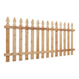 Outdoor Essentials 3-1/2 ft x 8 ft Cedar Spaced French Gothic Fence Panel