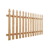 Outdoor Essentials 3-1/2 ft x 8 ft Cedar Spaced French Gothic Fence Panel