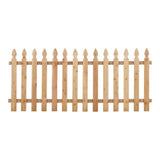 Outdoor Essentials 3-1/2 ft x 8 ft Cedar Spaced French Gothic Fence Panel