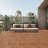 Tidoin Outdoor 1 ft. x 1 ft. Composite Deck Tile in Wood(20 Per Box)