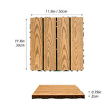 Tidoin Outdoor 1 ft. x 1 ft. Composite Deck Tile in Wood(20 Per Box)