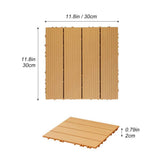 Tidoin Outdoor 1 ft. x 1 ft. Composite Deck Tile in Wood(35 Per Box)