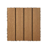 Tidoin Outdoor 1 ft. x 1 ft. Composite Deck Tile in Wood(20 Per Box)