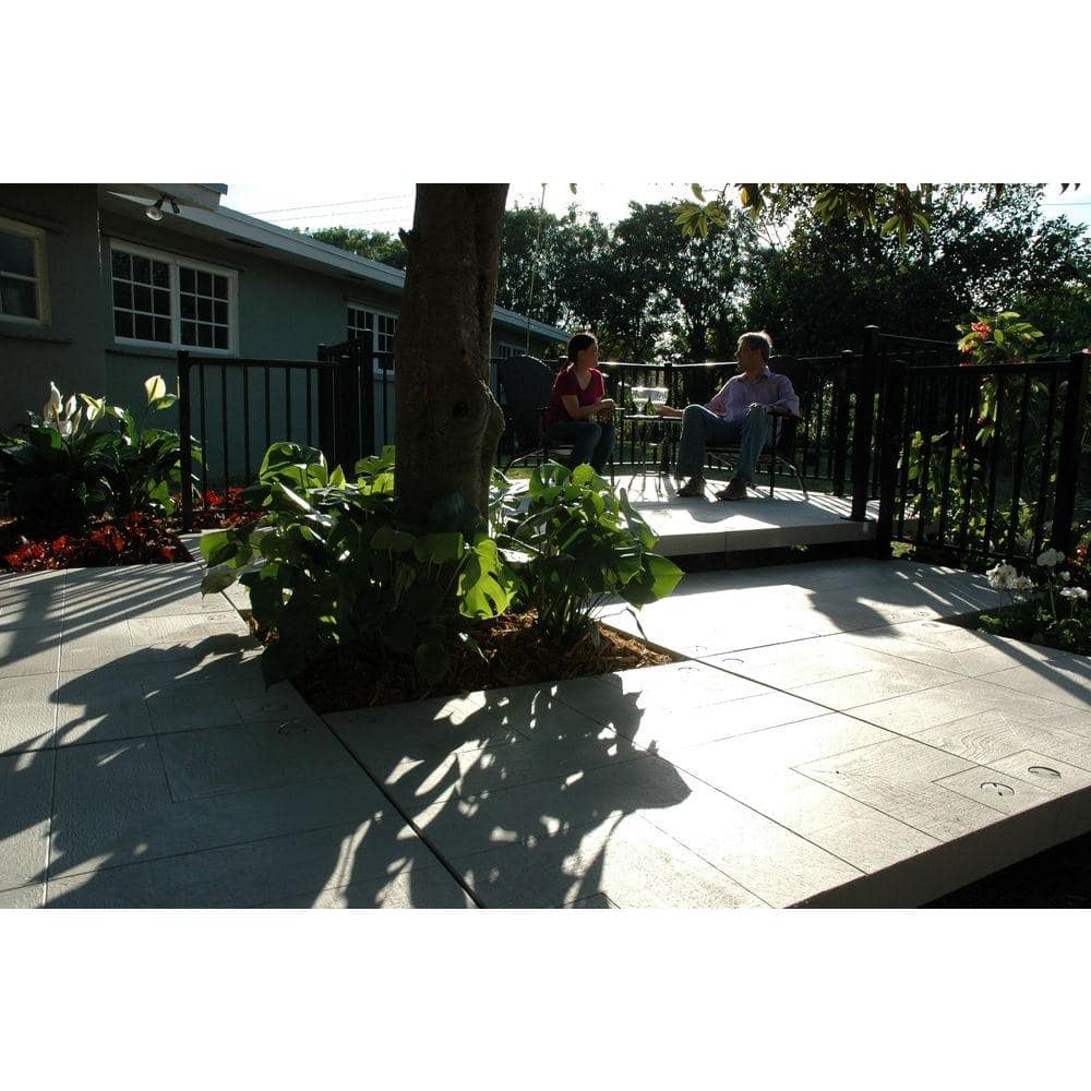UDECX 10-ft x 10-ft Flint Grey Composite Patio Deck Starter Kit